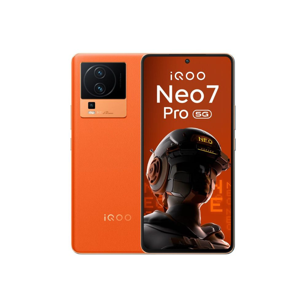 iQOO Neo 7 Pro 5G Fearless Flame 8Gb Ram 128Gb Storage  Snapdragon 8 Gen 1  Independent Gaming Chip  Flagship 50Mp Ois Camera  Premium Leather Design Orange