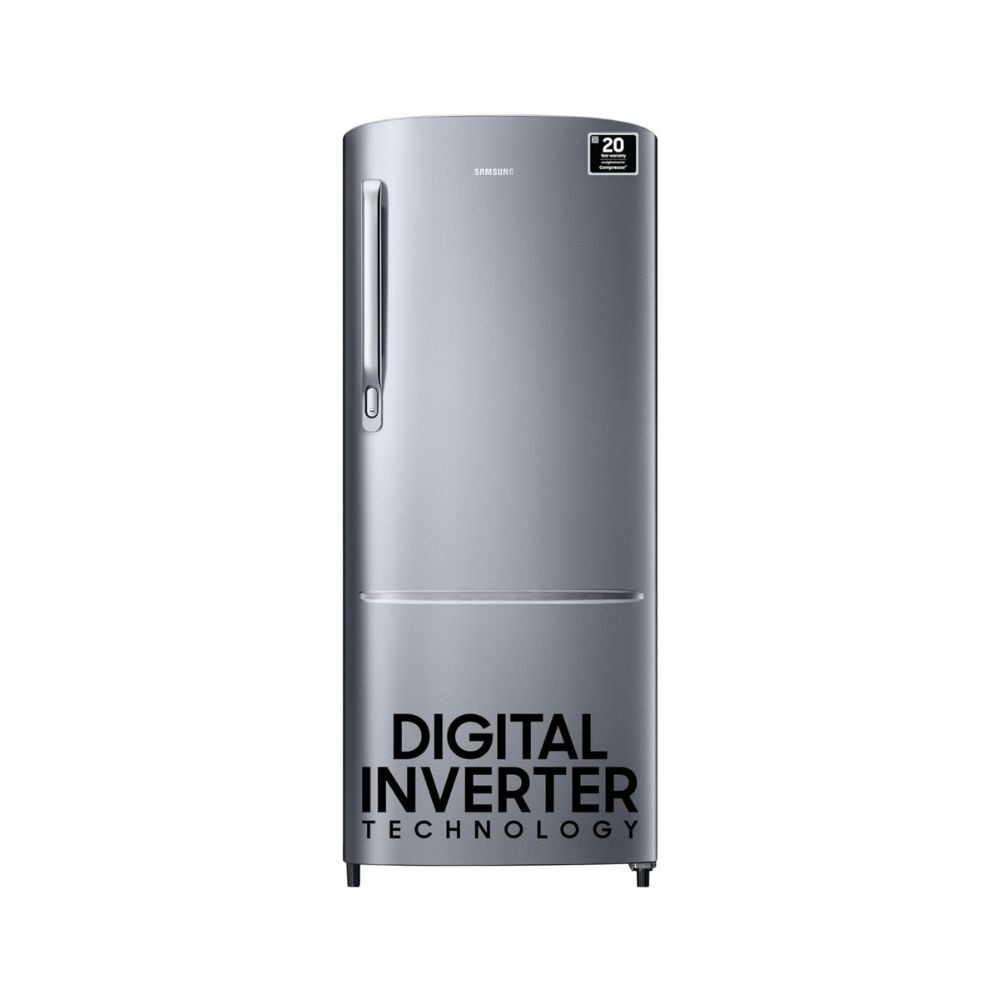 Samsung 223 L 3 Star Inverter Direct-Cool Single Door Refrigerator RR24C2723S8NL Silver Elegant Inox 2024 Model