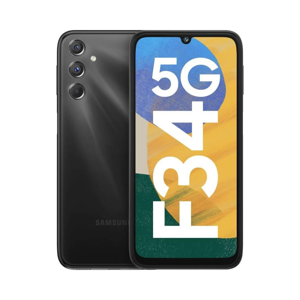 Samsung Galaxy F34 5G Electric Black 6 GB RAM 128 GB Storage  50 MP No Shake Camera  Auto Night Mode  120 Hz AMOLED Display  4K Videos  6000 mAh Large Battery  Dolby Atmos  Gorilla Glass 5 Samsung Mobile