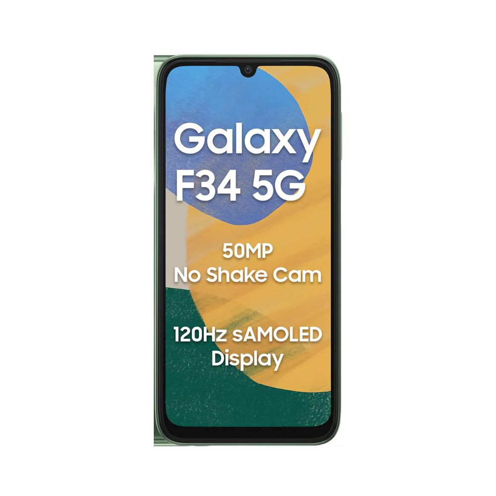 Samsung Galaxy F34 5G Electric Black 6 GB RAM 128 GB Storage  50 MP No Shake Camera  Auto Night Mode  120 Hz AMOLED Display  4K Videos  6000 mAh Large Battery  Dolby Atmos  Gorilla Glass 5 Samsung Mobile