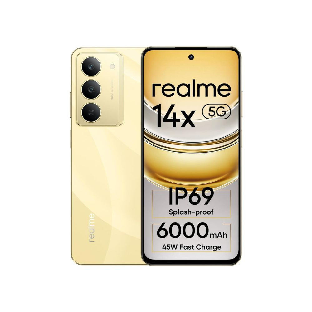 realme 14x 5G Golden Glow 6GB RAM 128GB Storage