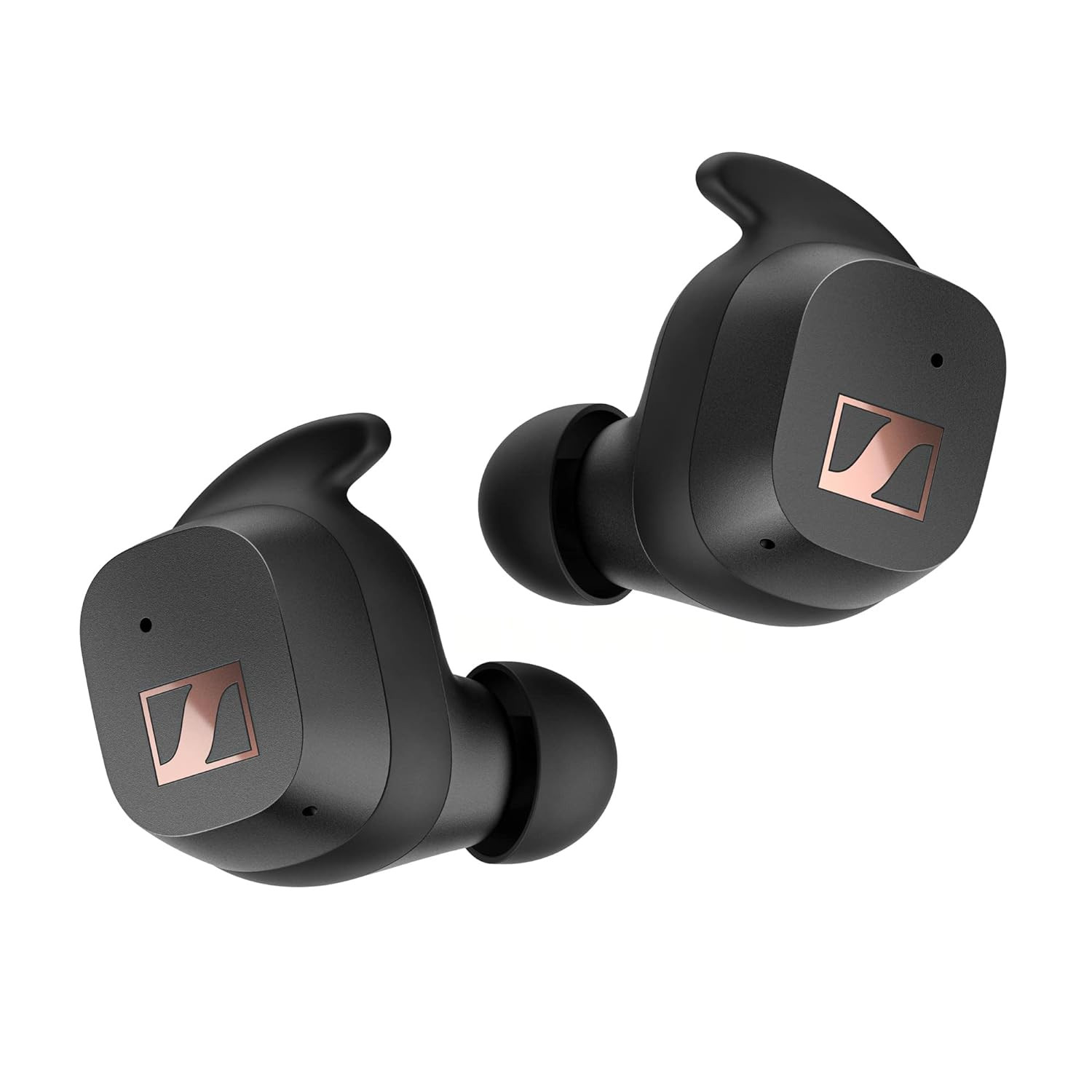 Sennheiser Sport True Wireless in Ear Earbuds Bluetooth Headphone with Mic Designed in Germany Adaptable Acoustics Noise Cancellation Touch Controls IP54 and 27h Battery 2Yr Warranty Black