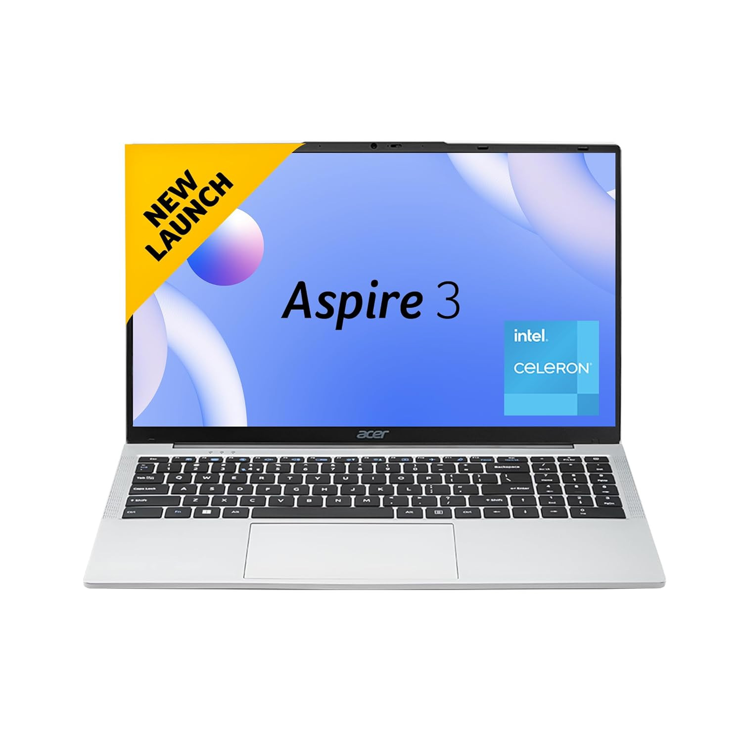 Acer Aspire 3 Laptop Intel Core Celeron N4500 Processor Laptop 8 GB LPDDR4X SDRAM256 GB SSDWin11 Home38 WHRHD Webcam A325-45 with 3963 cm 156 HD Display Pure Silver 15 KG