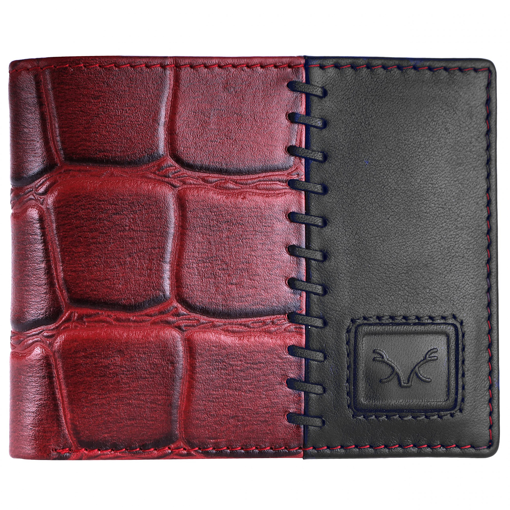 dv Leather wallet with coin purse and inside secret zip compartment - Black  | Wallets Online
