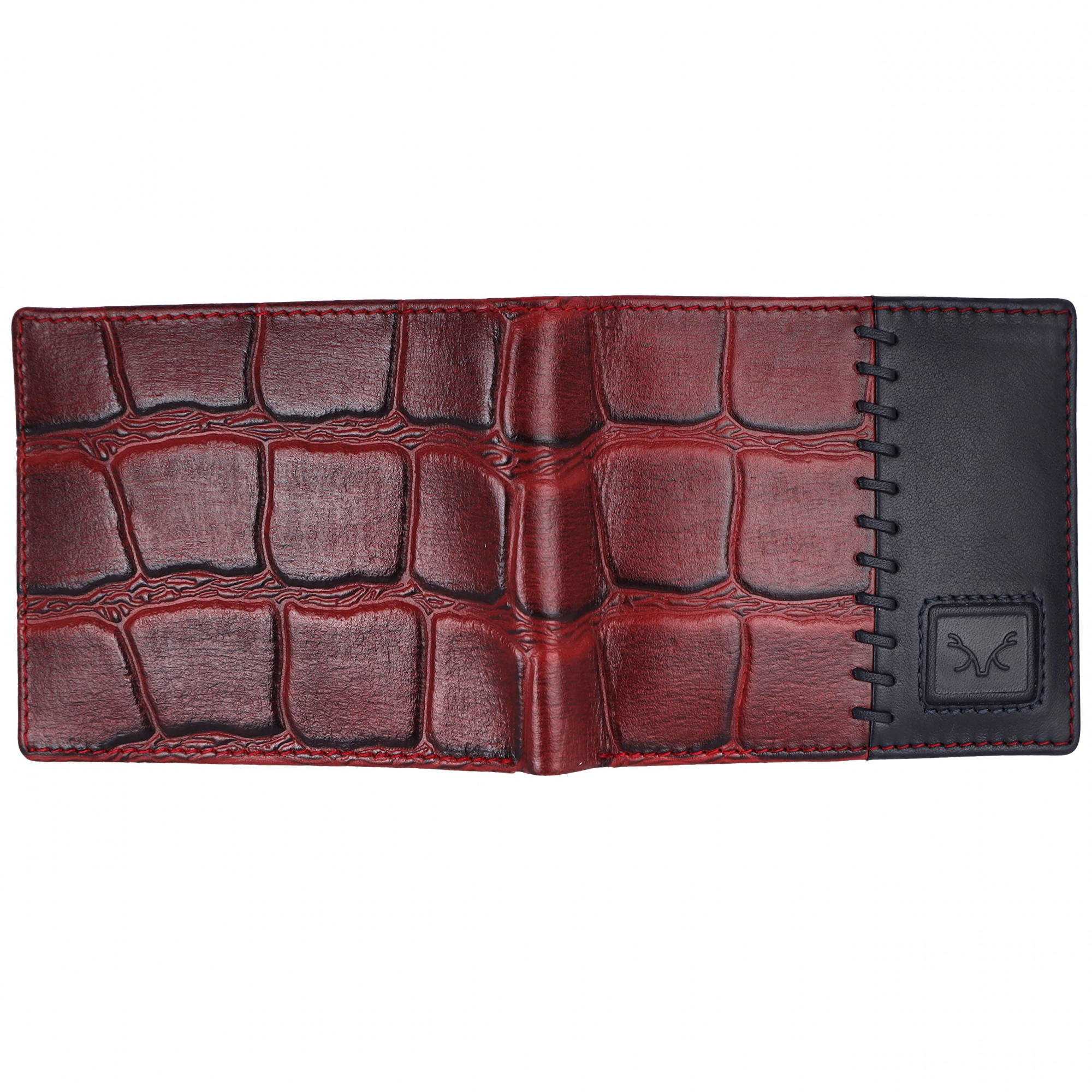 Branded Men Purse: Richborn Embossed Leather Wallet with Multiple Card  Slots & Zip Coin Pocket