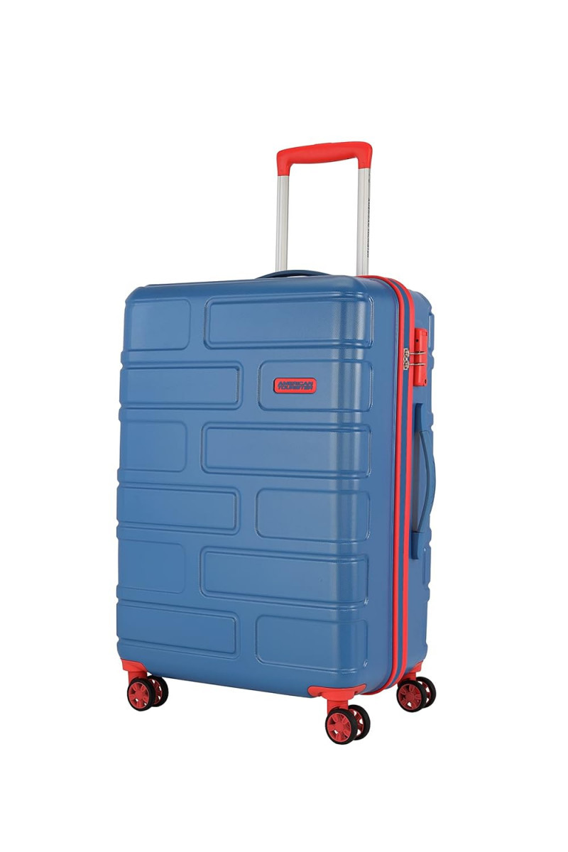 American Tourister BRICKLANE 8 Wheel Spinner Polycarbonate PC 80 Cm Large Cobalt Blue Check-in Hard Luggage