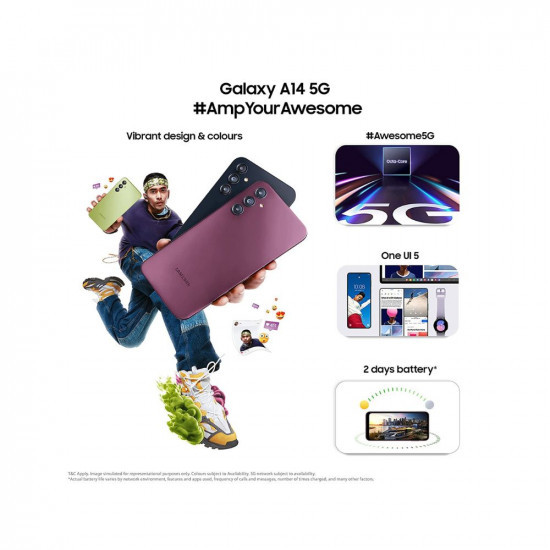 AMN Samsung Galaxy A14 5G Black 4GB 64GB Storage