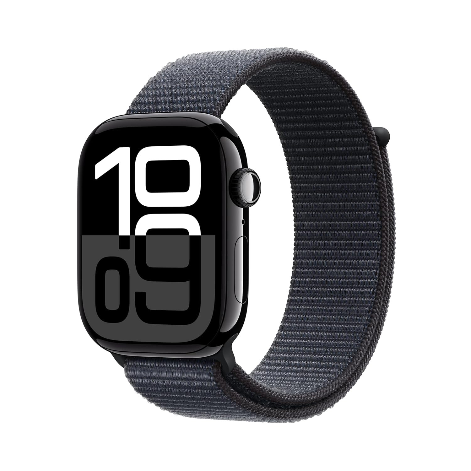 Apple Watch Series 10 GPS  Cellular 46 mm Smartwatch with Jet Black Aluminium Case with Ink Sport Loop Fitness Tracker ECG App Always-On Retina Display Carbon Neutral