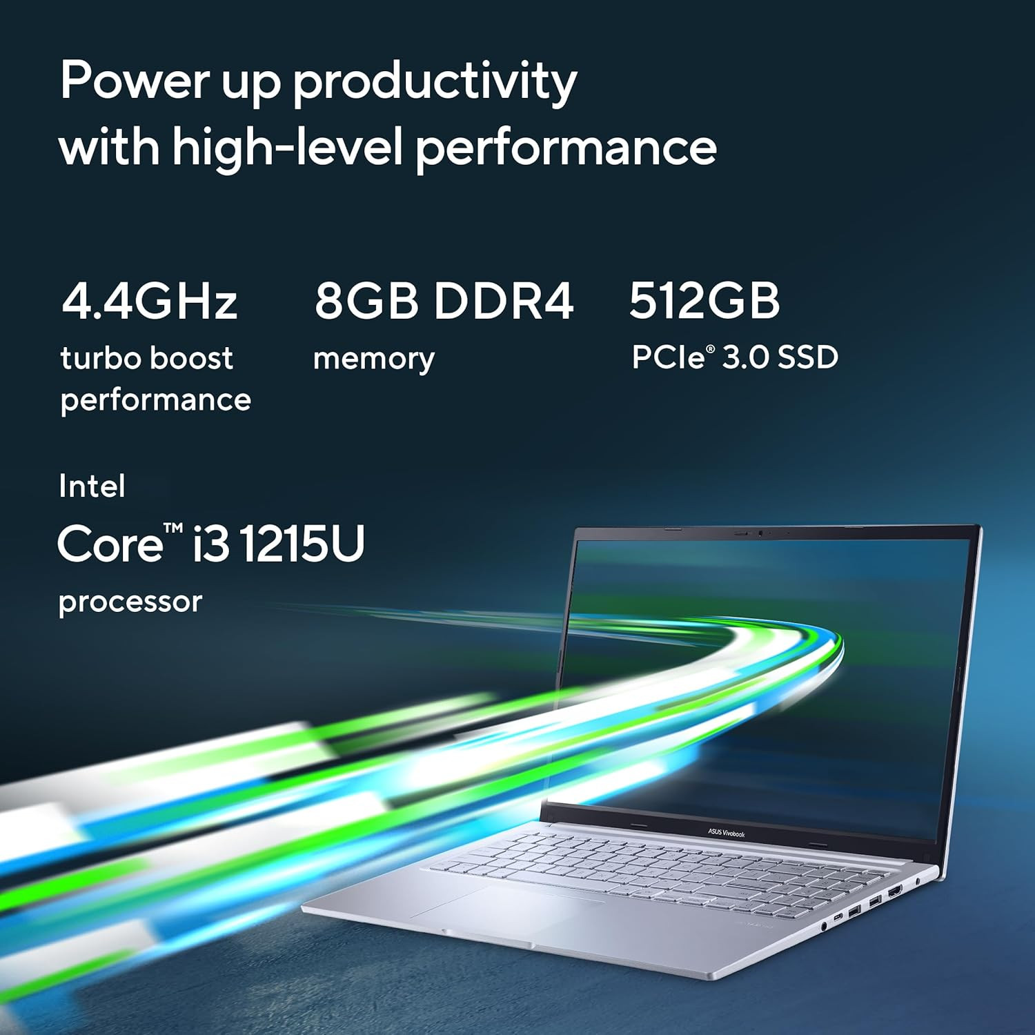 ASUS VivoBook 15 2022 IntelCore i3-1215U 12th Gen 156 3962 cm FHD Thin and Light Laptop 8GB512 SSDWindows 11Office 2021Backlit KBIcelight Silver17 kg X1502ZA-EJ322WS