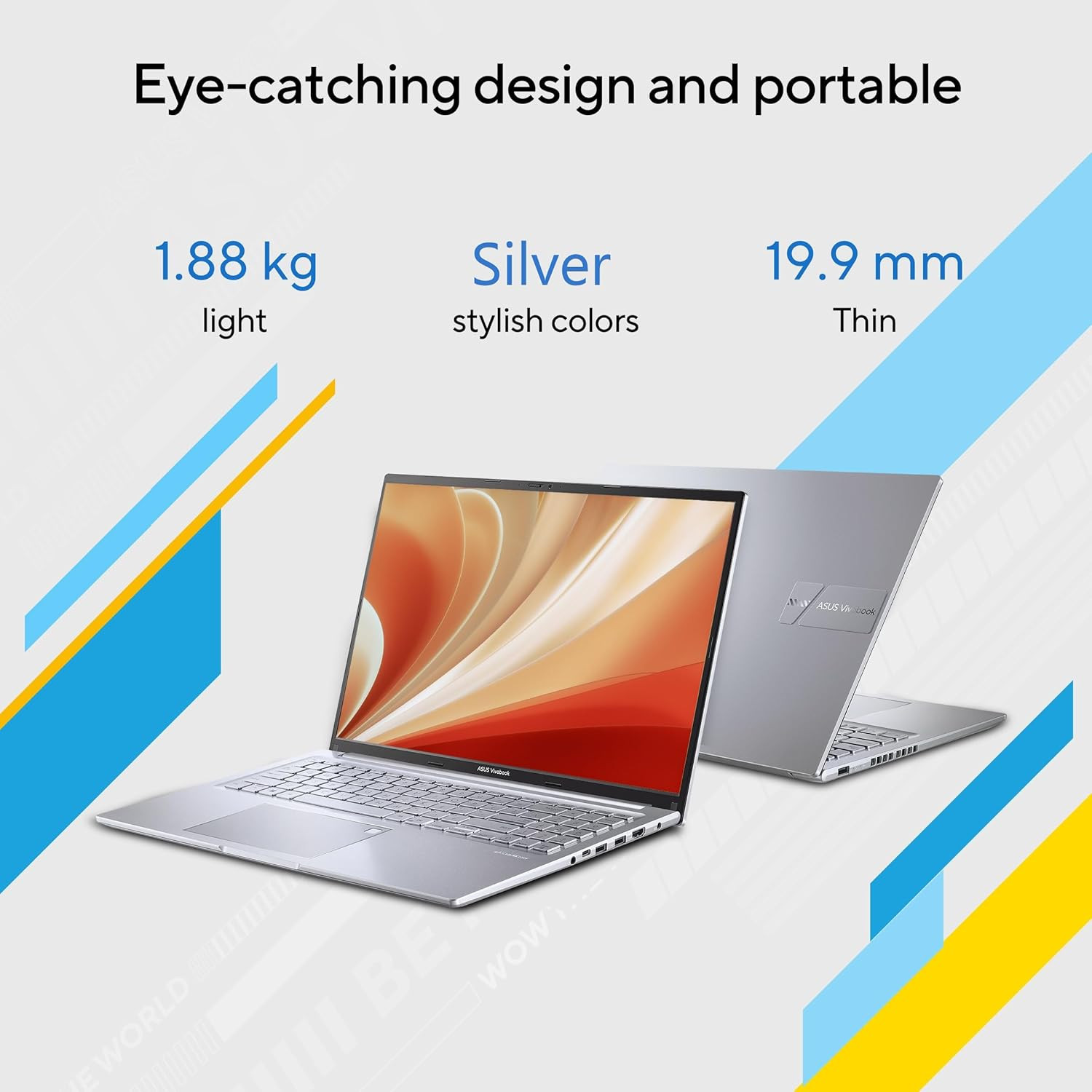 ASUS Vivobook 16 Thin  Light Laptop 16 4064cmWUXGA 1610 60 Hz Intel Core i7-12700H 16GB DDR4512GB SSDIntel Iris Xe GraphicsWin 11Office 2021Transparent Silver188 Kg X1605ZAC-MB741WS