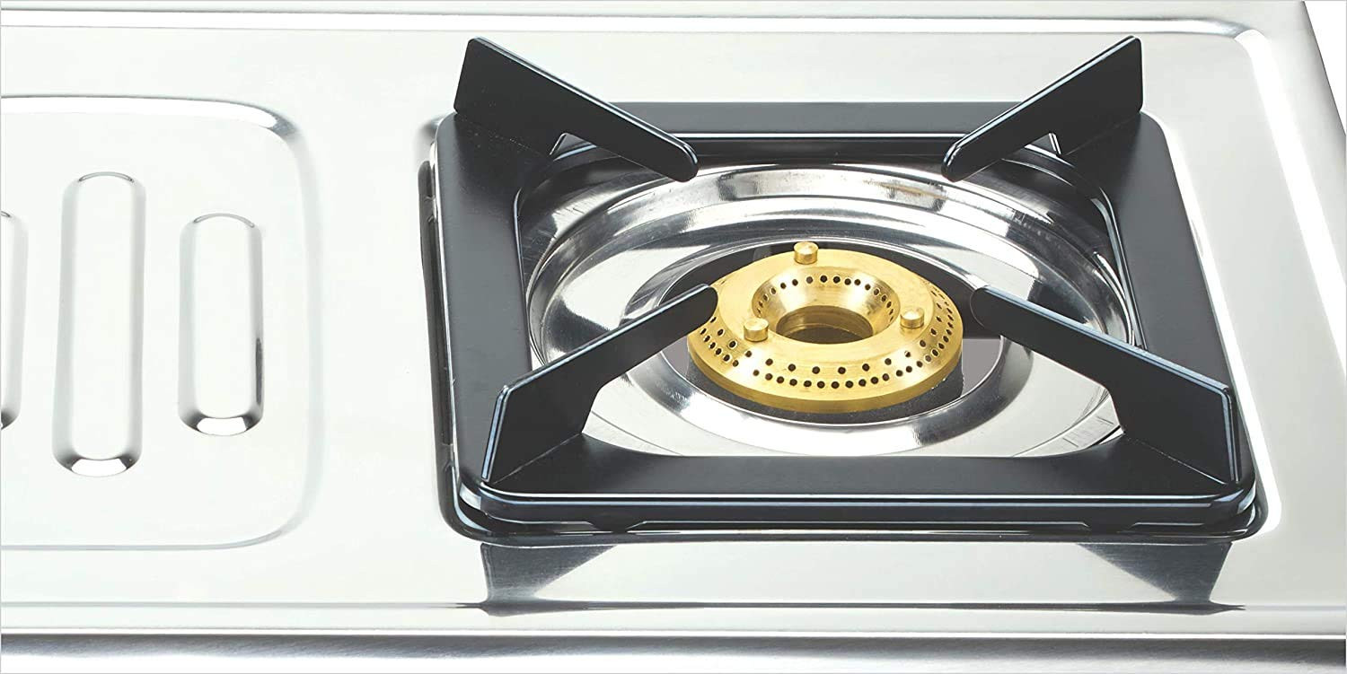 Bajaj Cx 8 Stainless Steel 2 Burner Open Gas Stove Silver