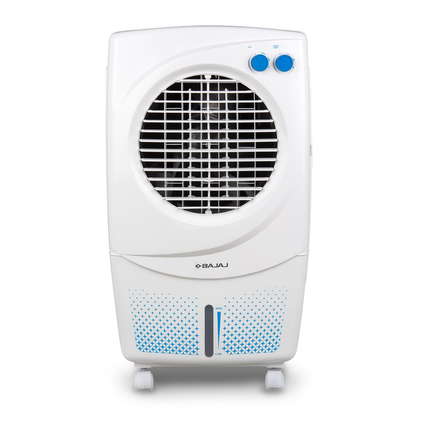 Bajaj PX 97 Torque New 36L Personal Air Cooler For HomeHoneycomb PadHigh Speed Fan 30Ft Powerful Air ThrowInverter compatible Portable Cooler-Room3-Yr Product 2-Yr Pump 1-Yr Motor WarrantyWhite