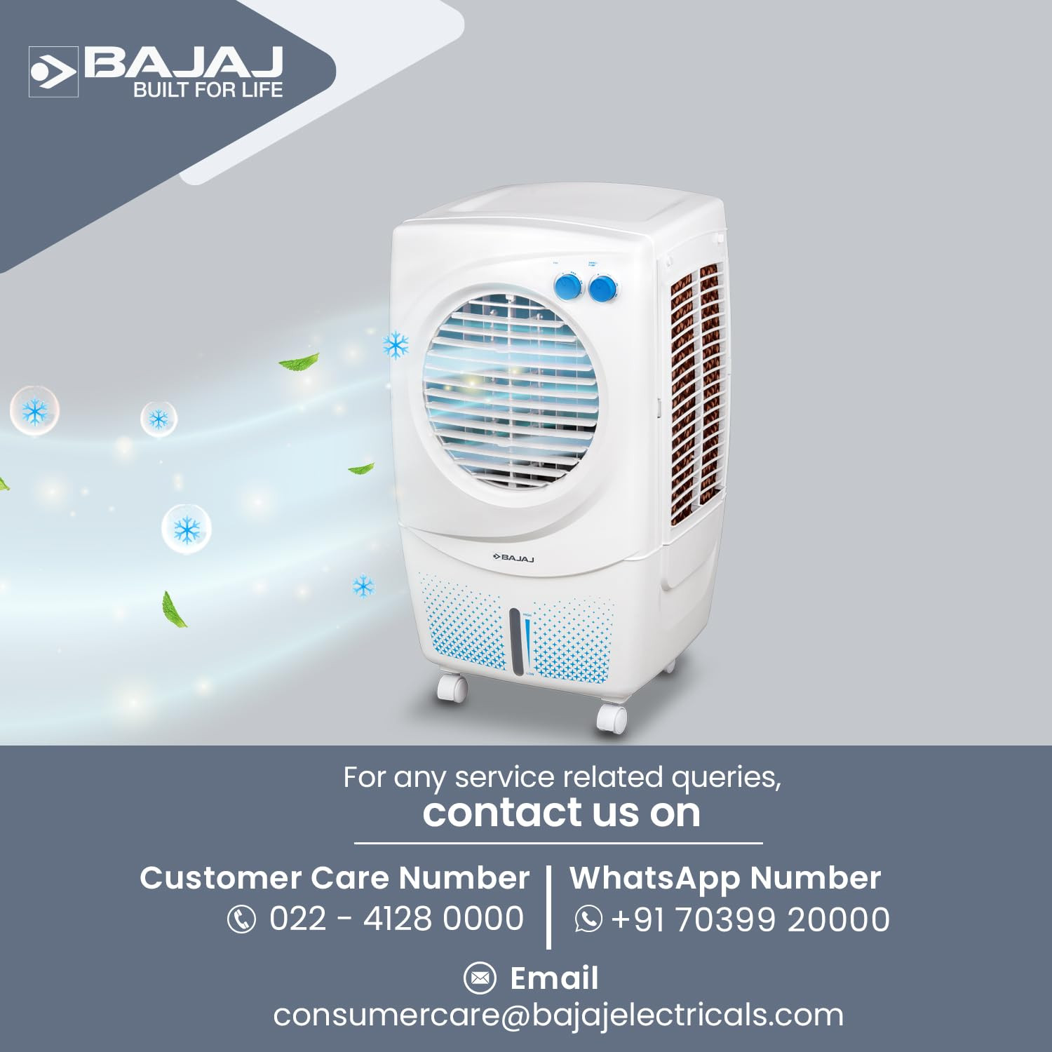 Bajaj PX 97 Torque Personal Air Cooler Duramarine Pump TurboFan Technology Portable Air Cooler White Air Cooler 36L Air Cooler Home Cooling