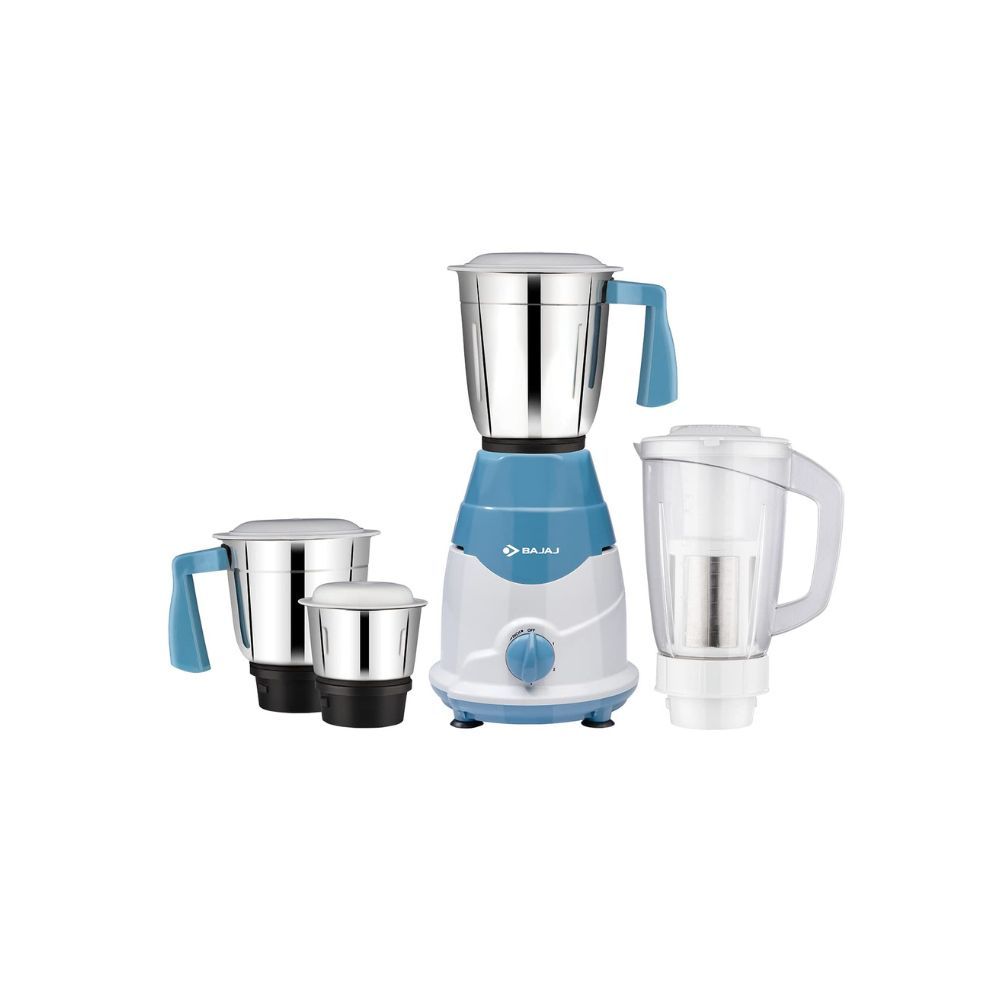 Bajaj Rex DLX 750 W 4 Jars Mixer Grinder White and Blue