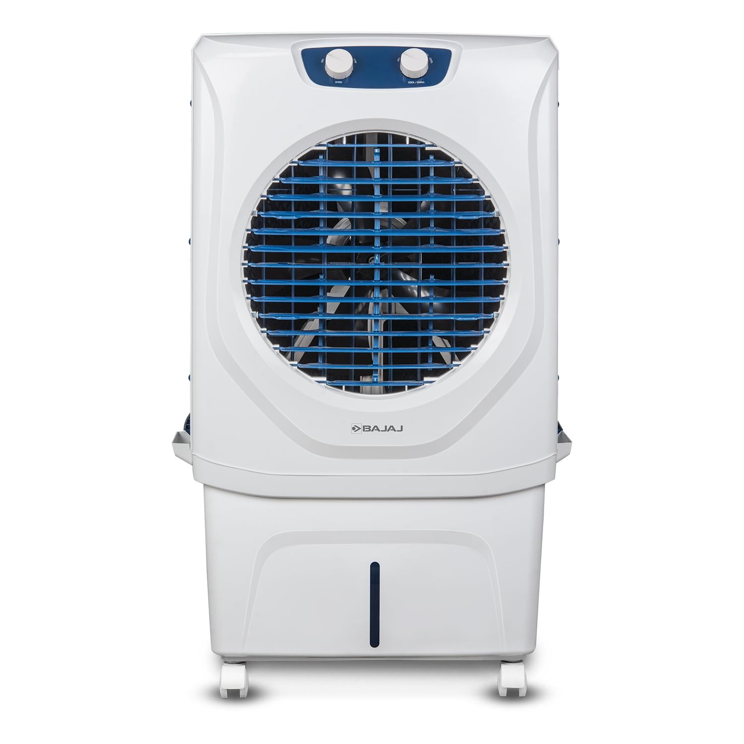 Bajaj Shield Series Velar 70L Desert Air Cooler for HomeAnti-Bacterial Honeycomb PadsInverter Ready80Ft Air ThrowDual Side Water InletIce Chamber3-Yr Pump 3-Yr Motor 3-Yr Product WarrantyWhite