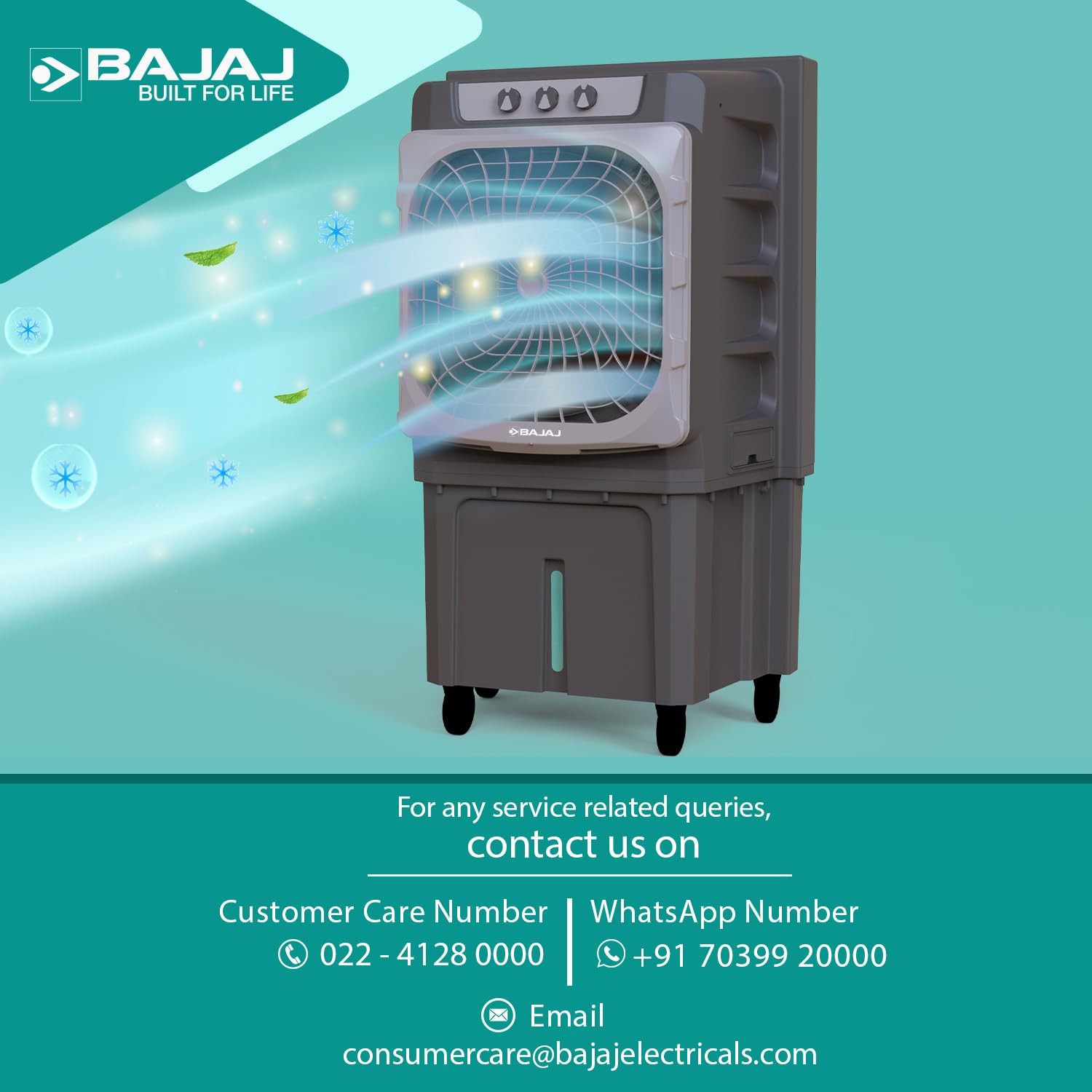 Bajaj XForce 135L Semi-Commercial Desert Air Cooler For HomeHoneycomb Cooling Pads 80mm thicknessAluminium Fan Blade100Ft Air throw3-Speed Control3-Yr Product 2-Yr Pump 1-Yr Motor WarrantyGrey