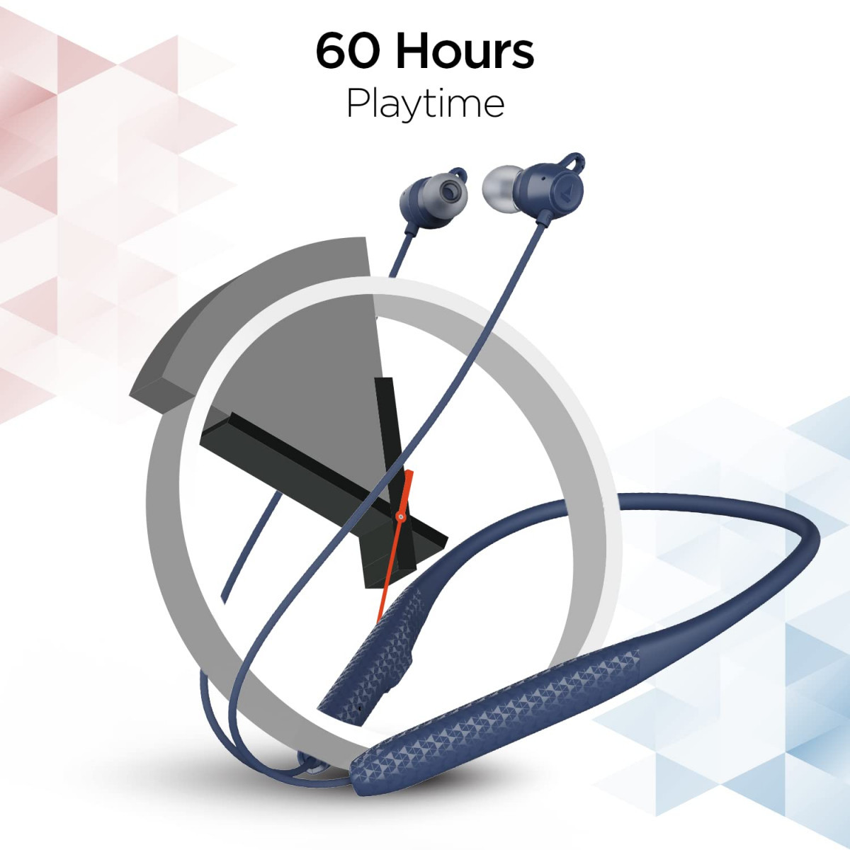 boAt Rockerz 255 Max Bluetooth in Ear Earphones with 60H Playtime EQ Modes Power Magnetic Earbuds Beast Mode Enx Tech ASAP Charge10 Mins10 Hrs Dual PairSpace Blue