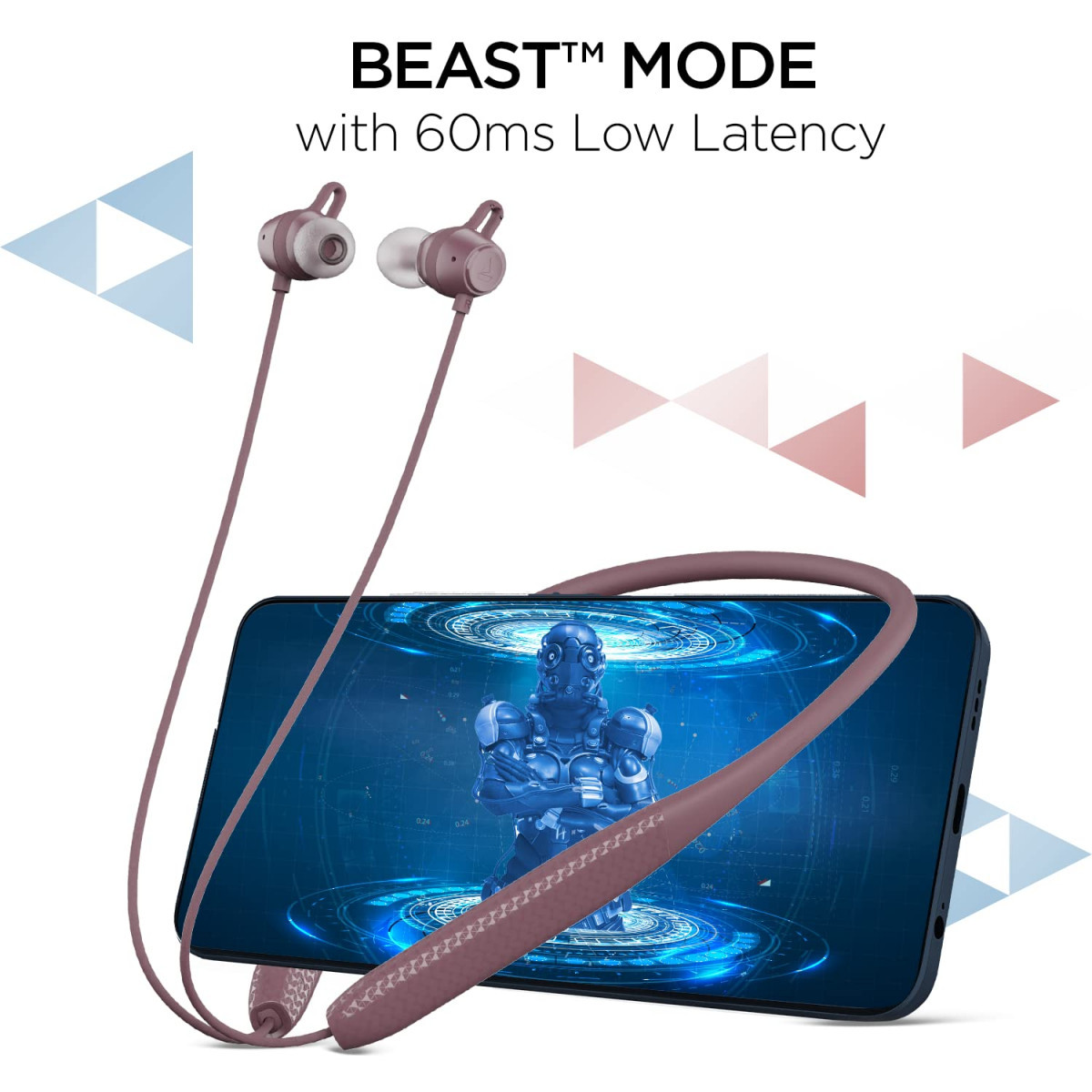 boAt Rockerz 255 Max in Ear Earphones with 60H PlaytimeEq ModesPower Magnetic EarbudsBeast ModeEnx TechASAP Charge10 Mins10 HrsTextured FinishDual PairMaverick MaroonWireless