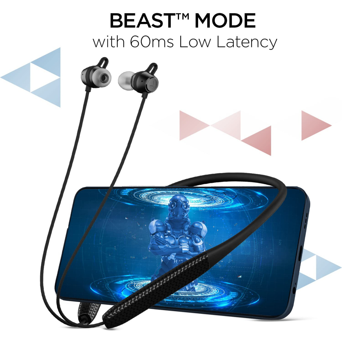 boAt Rockerz 255 Max in Ear Earphones with 60H PlaytimeEq ModesPower Magnetic EarbudsBeast ModeEnx TechASAP Charge10 Mins10 HrsTextured FinishDual PairStunning BlackBluetooth