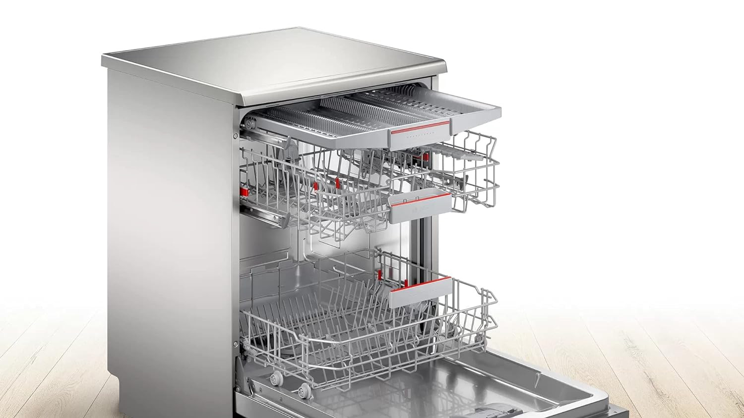 Bosch 14 Place Settings free-standing Dishwasher SMS6HVI01I Fingerprint free steel