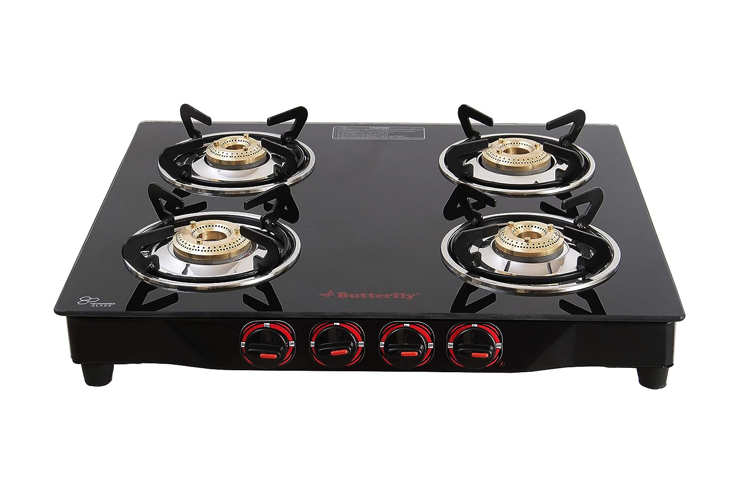 Butterfly Smart Glass 4 Burner Gas Stove Black Manual