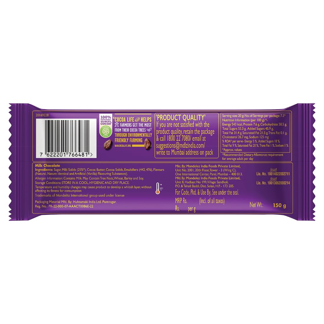 Buy Cadbury Dairy Milk Fruit & Nut Chocolate 80 g Online at Best Prices in  India - JioMart.