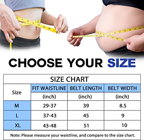 Buy COIF Sweat Waist Trimmer Belt for Women and Men - Tummy Shaper Belt -  Body Shaper Belt for Stomach Fitness, Exercise & Workout, Back Lumbar  Support Blue at