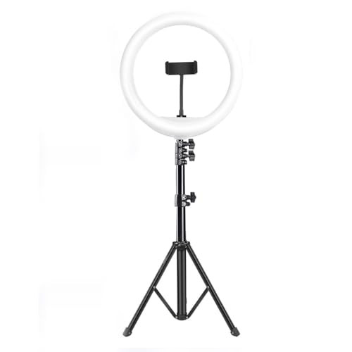 digitek drl 14c professional 31cm dual temperature led ring light with tripod stand for youtube photo shoot video shoot live stream makeup vlogging amp more 47367743784619 l