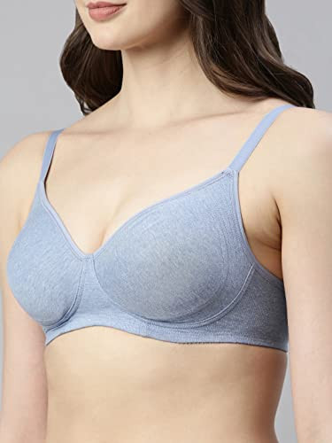 Enamor A014 Super M-Frame Contouring Full Support Bra Supima Cotton,  Non-Padded, Wirefree & Full Coverage