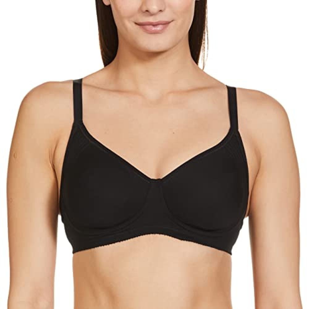 Enamor Ab75 M Frame No Bounce Full Support Cotton Bra For Women - Non-Padded  Non-Wired & Full Coverage With Cooling Fabric(Ab75-Tomato Melange-34B),Size  -34B