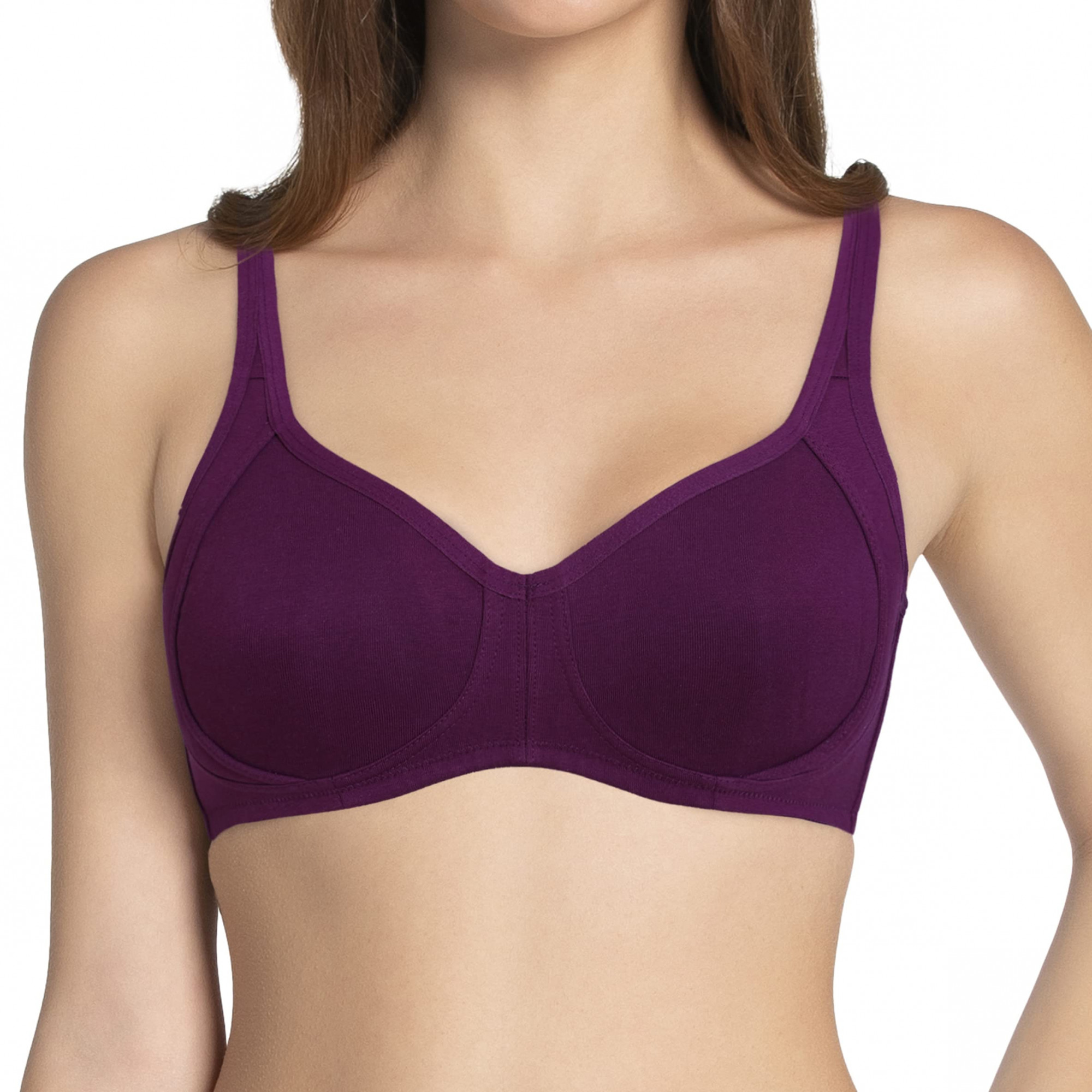Buy Enamor SB17 Low Impact Cotton Sports Bra Non-Padded & Wirefree - Goth  Dial Print Online