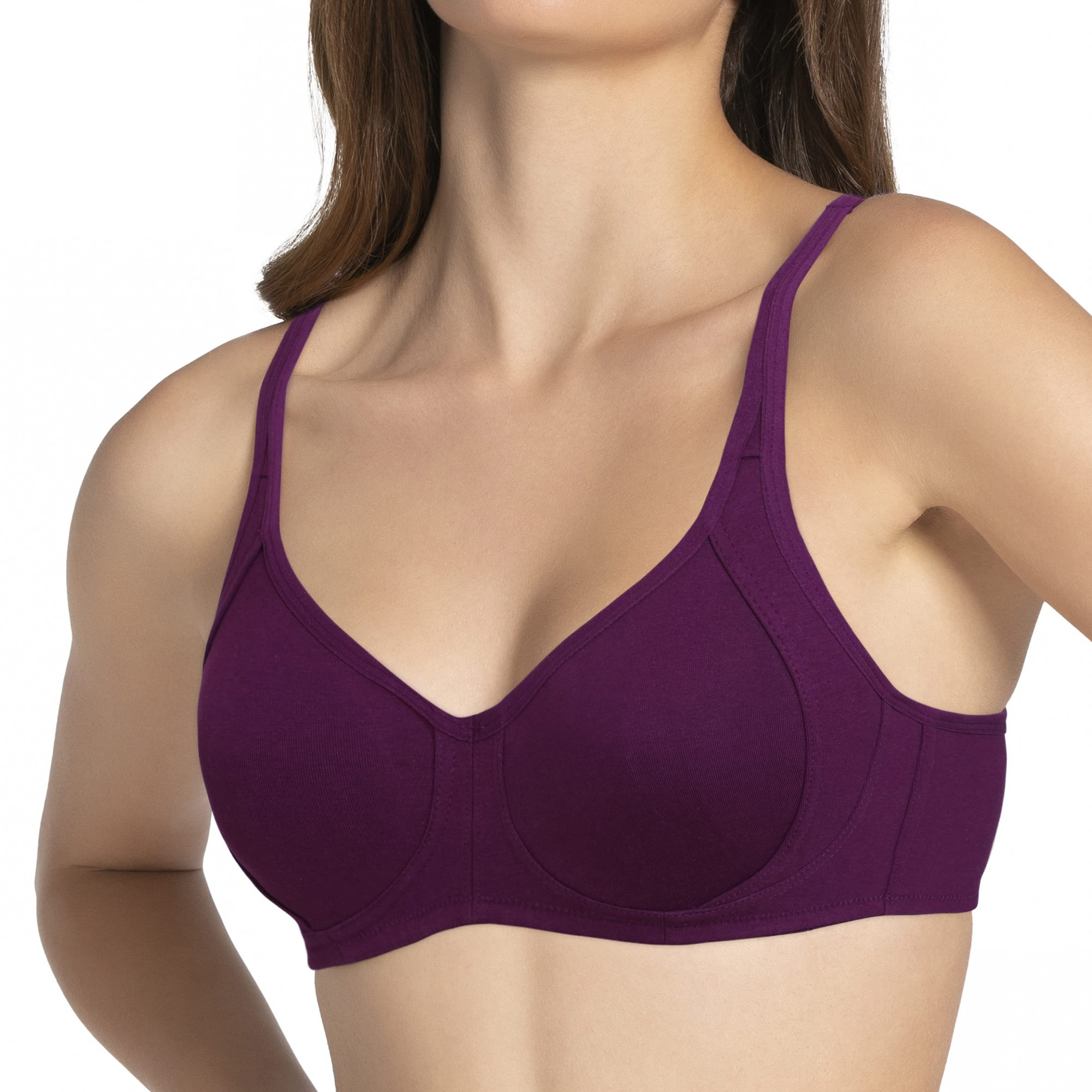 Buy Enamor Stay New Comfort Triangle Cotton Non Padded & Wirefree T-Shirt  Bra for Women Online