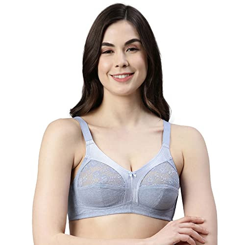 Enamor Women's F065 Polyester Invisible Neckline T-Shirt Bra - Padded Non  Wired High Coverage(F065-Amaranto