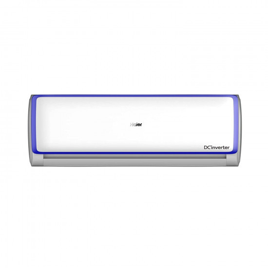 Haier 16 Ton 5 Star Heavy Duty Inverter Split AC100 Grooved Copper Frost Self Clean Triple Inverter Plus Technology 60 degree Cooling at Extreme Temperature Hyper PCB 2022 Model HSU19E-TXB5BINV White body with Blue Strip