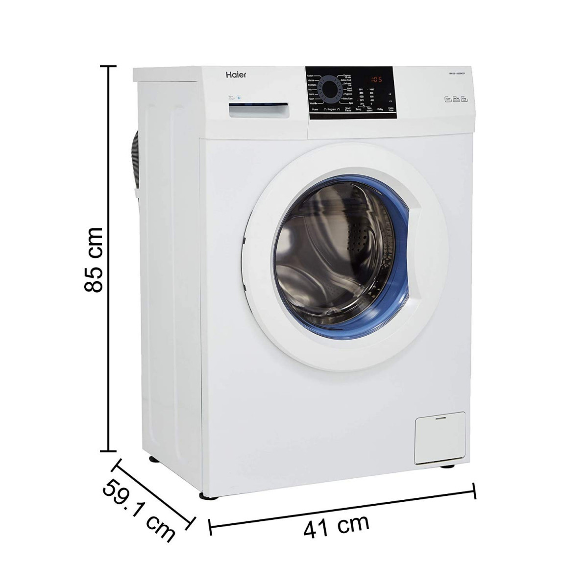 Haier 6 kg Fully-Automatic Front Loading Washing Machine HW60-10829NZP White