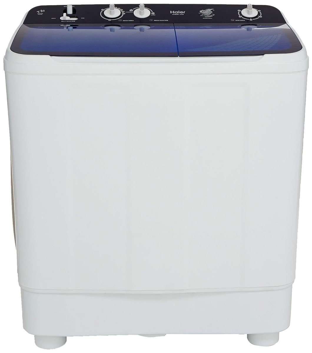 Haier 9 Kg Semi-Automatic Top Loading Washing Machine HTW90-1159 Blue