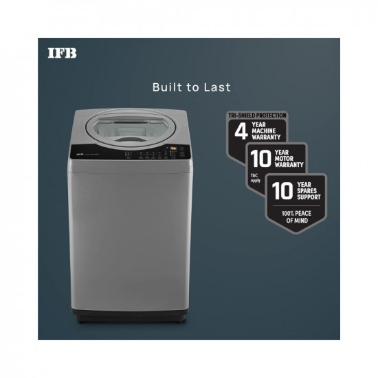 IFB 7 Kg 5 Star Fully-Automatic Top Loading Washing Machine TL-RGS Aqua GreyAuto Imbalance System3D Wash Technology