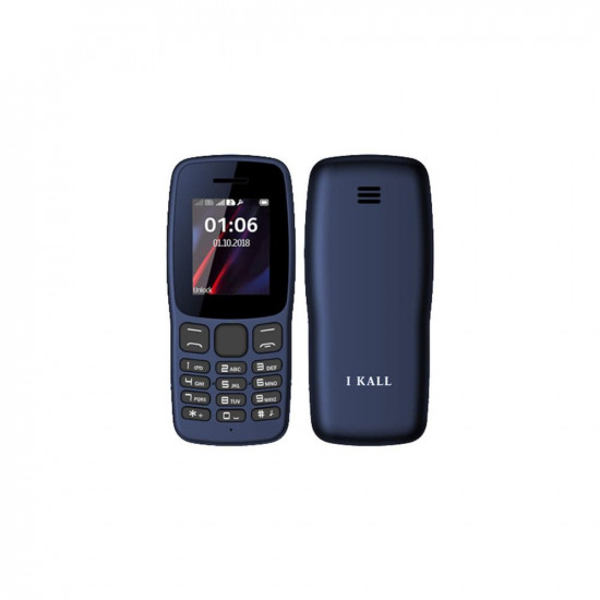 IKALL K100 18 Inch Display Keypad Mobile Dual Sim 1000 mAh Battery Blue