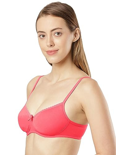 Jockey 1723 Women's Wirefree Padded Super Combed Cotton Elastane Stretch  Medium Coverage Lace Styling T-Shirt Bra with Adjustable Straps_Classic  Navy_32B : : Fashion