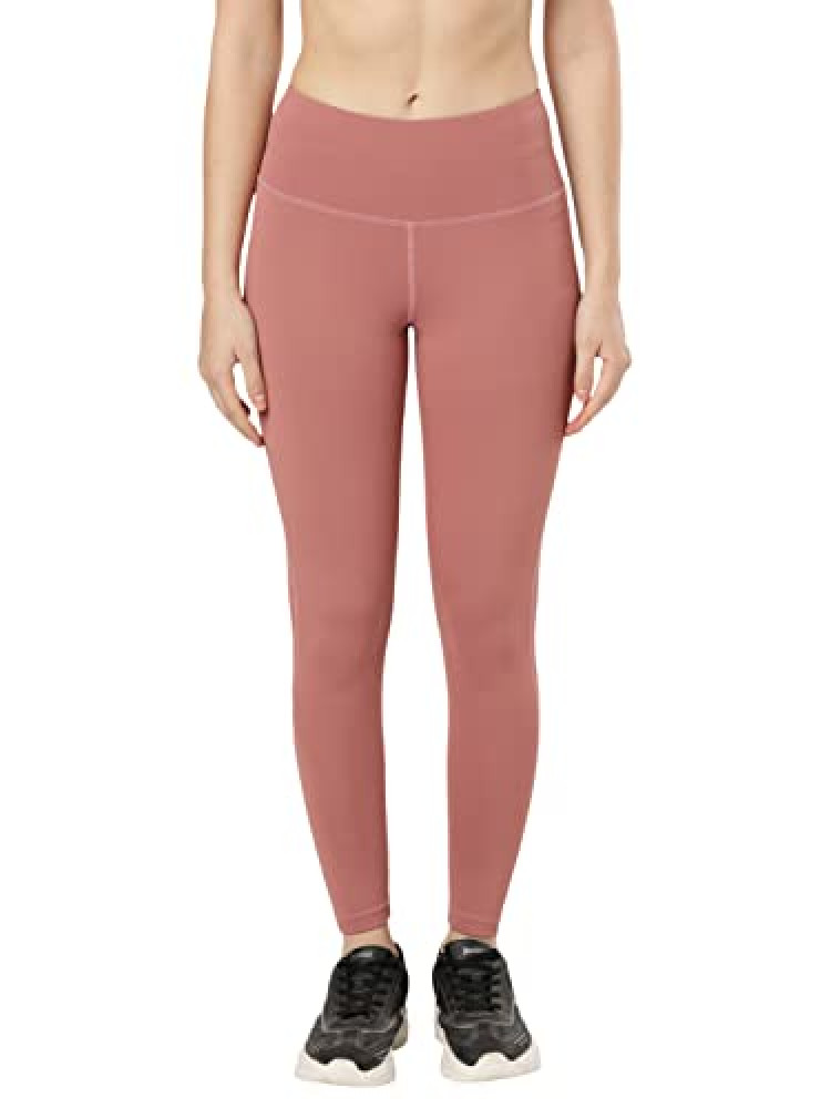 Jockey Women's Microfiber Elastane Stretch Performance 7/8th Leggings with  Back Waistband Pocket and Stay Dry Technology_Style_MW68_Withered Rose_M, Size M