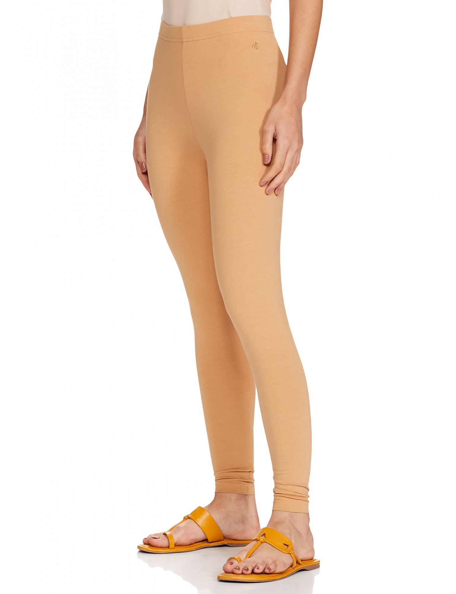Jockey Women's Slim Fit Cotton Blend Leggings (AW87_Tan_XL_Brown, Tan_XL)