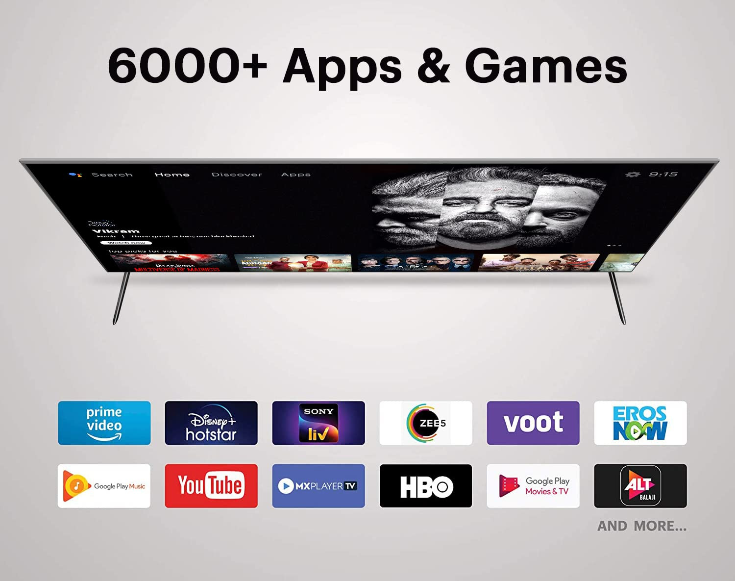 Kodak 126 cm 50 inches Bezel-Less Design Series 4K Ultra HD Smart Android LED TV 50UHDX7XPROBL Black