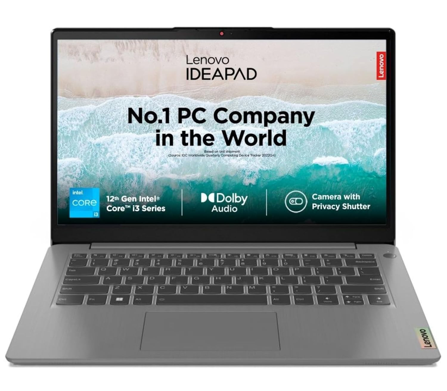 Lenovo IdeaPad 3 12th Gen Intel Core i3-1215U 14 Inch 355cm FHD Thin  Light Laptop 8GB512GB SSDWin 11Office 2021Backlit KB3months Game PassArctic Grey143Kg 82RJ00FKIN