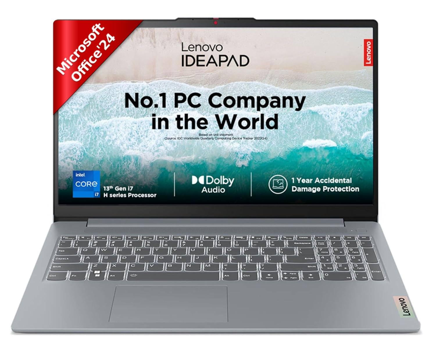 Lenovo IdeaPad Slim 3 13th Gen Intel Core i7-13620H 156 3962cm FHDIPS300 Nits ThinLight Laptop 16GB512GB SSDIntel UHDGraphicsWin11Office Home 20241YrADP FreeARCTIC-Grey16Kg 83EM00GTIN