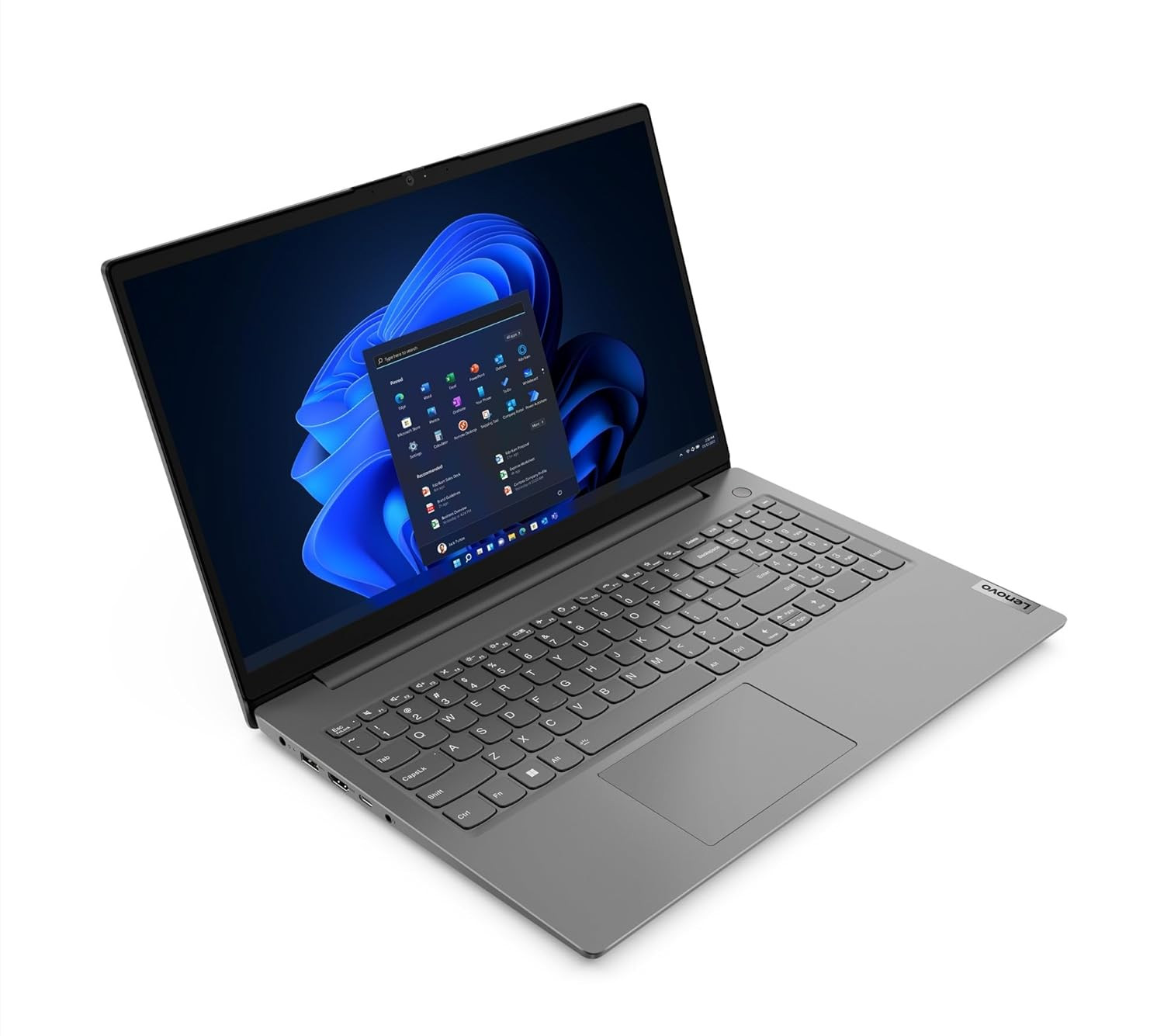 Lenovo V15 12th Gen Intel Core i7-1255U 156 FHD Thin and Light Laptop 16GB RAM512GB SSDWindows 11 HomeMS Office Home  Student 2021Iron Grey170 kg 82TTA073IN