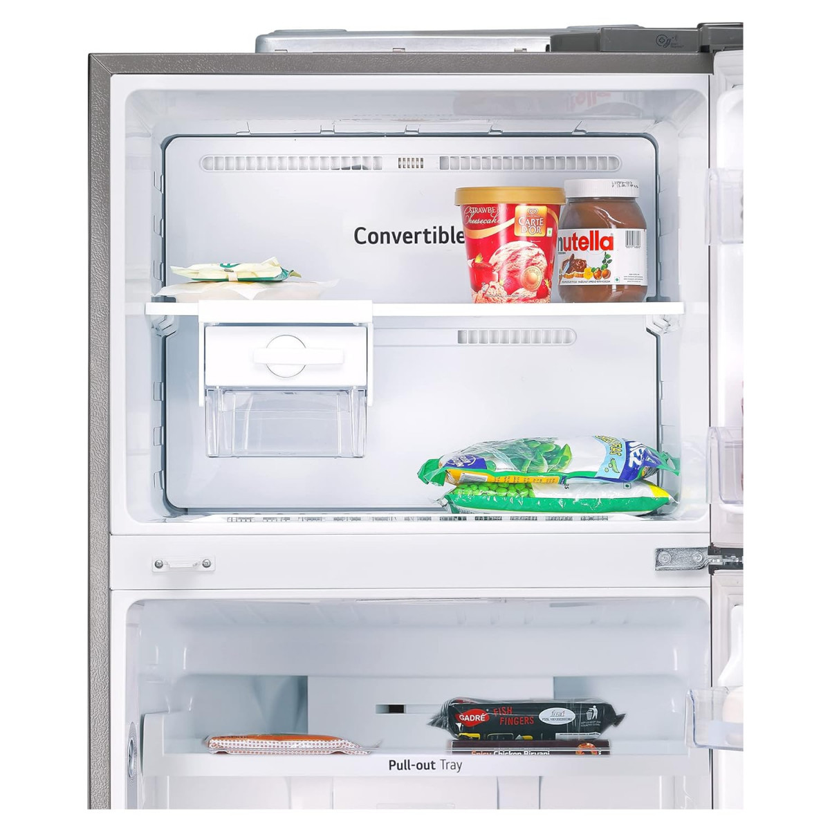 LG 446 L 1 Star Frost-Free Smart Inverter Double Door Refrigerator GL-T502APZR Shiny Steel Convertible  Door Cooling