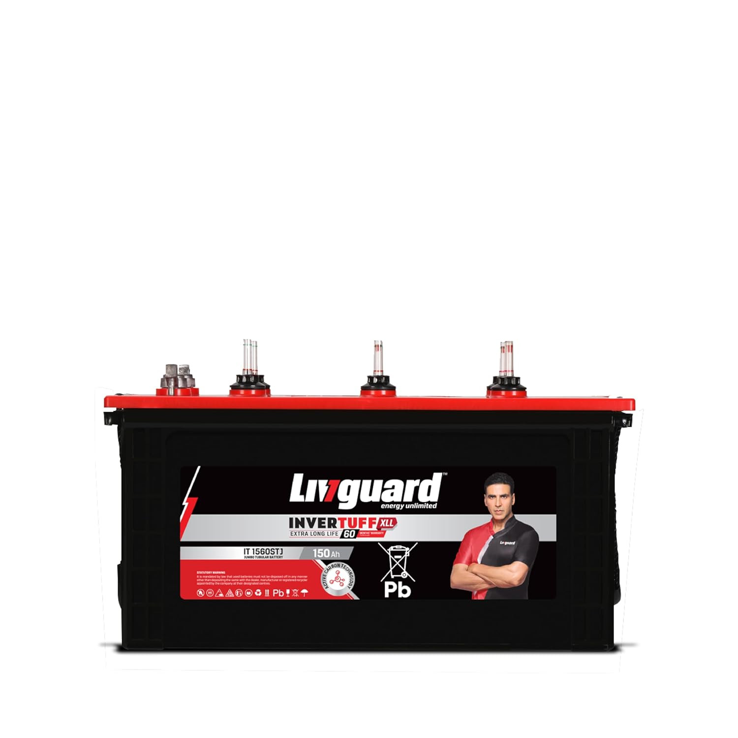 Livguard IT 1560STJ Short Tubular Jumbo Inverter Battery 150 Ah 60 Months Warranty  Reliable Backup for Home Office and Shop