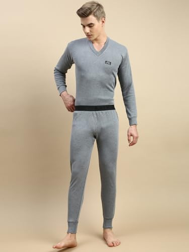 Buy LUX COTTS WOOL Men's Solid Cotton Thermal Trousers