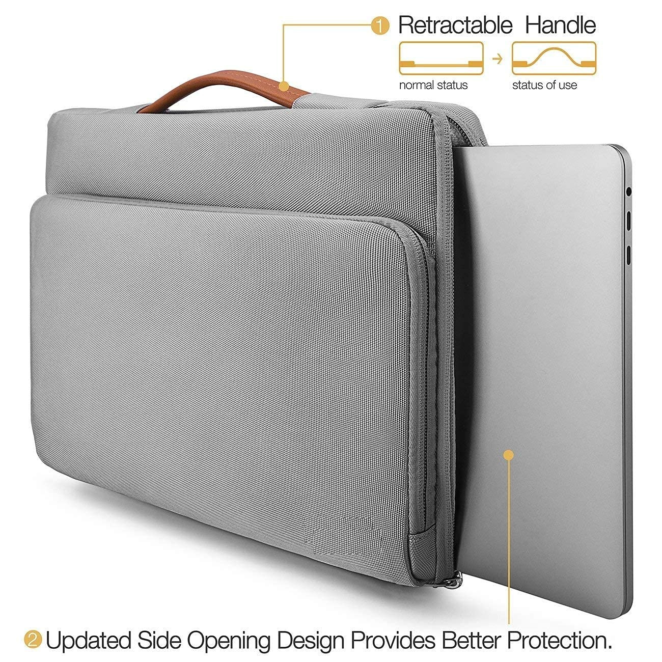 MOCA 13 Inch Laptop Carrying Sleeve Bag Case for 13-inch MacBook Air M1A2337 2018-2021 MacBook Pro M1A2337 2016-2021 123 Surface Pro X7654 129 iPad Pro Sleeves Bags