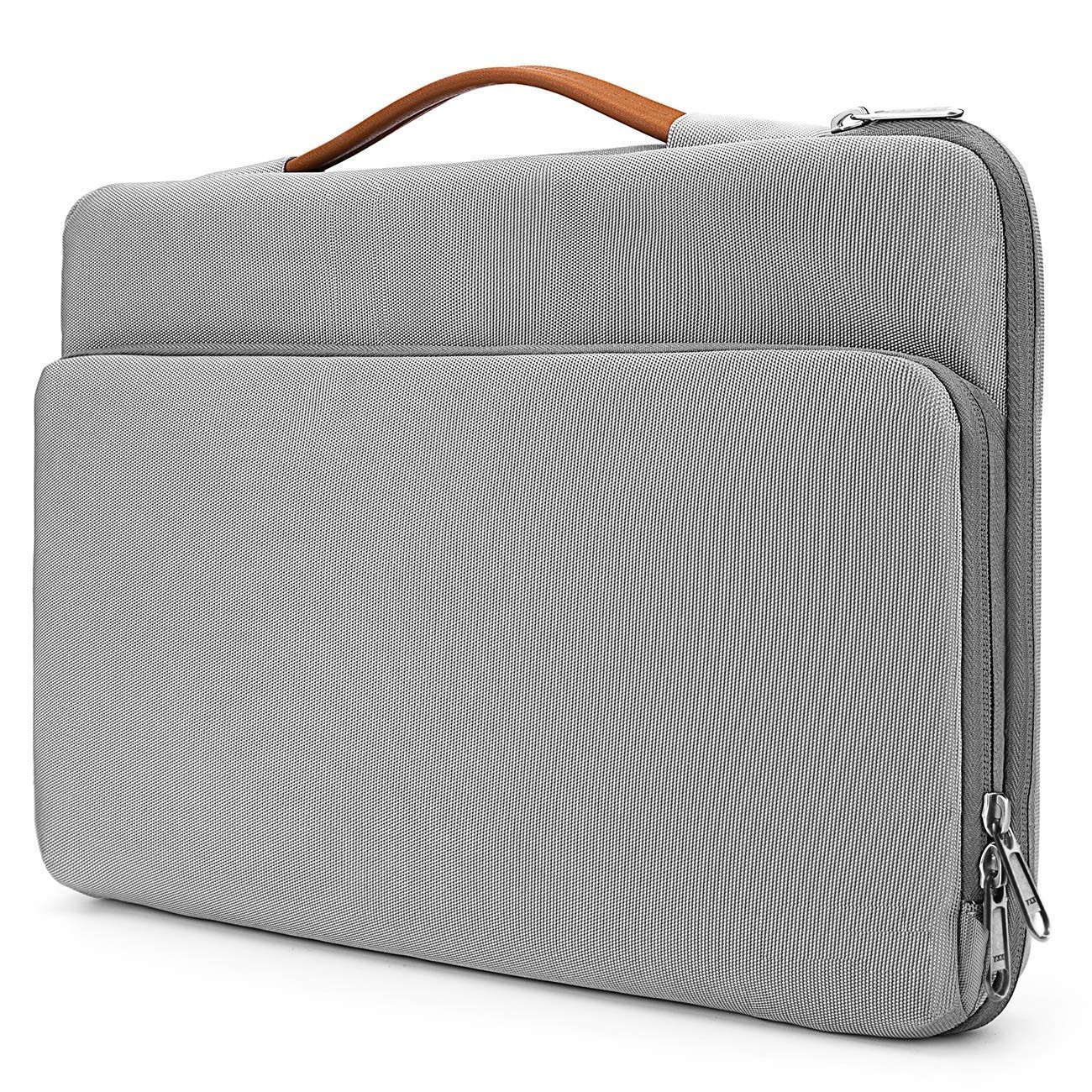 MOCA Polyurethane  Leather Compatible 133 MacBook Laptop Bag Sleeve for 13 133 Apple MacBook Air Pro Retina 13 133 a1466 a1369 a1502 MacBook 133 inch Sleeve Bag Cover 133 inch Laptops Grey